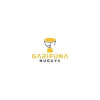 gn garífuna nuguya logo diseño vector