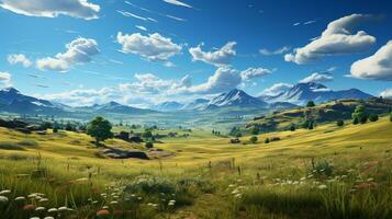 running field background ai photo