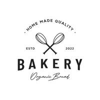 Delicious and tasty organic Fresh Baked Bakery Shop Logo design retro vintage.Logo for bakery shop, label or badge, business. vector