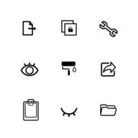 Design and editing icon tools. Simple vectors for web, mobile, and application.