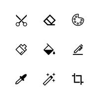 Design and editing icon tools. Simple vectors for web, mobile, and application.