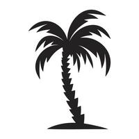 Palm tree icon template vector illustration, palm silhouette, Coconut palm tree icon, simple style, Design of palm trees for posters