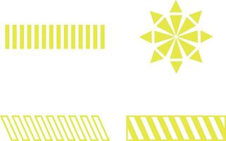 Set of Simple Brutalist Style Symbol. Bauhaus Geometric Shape. Isolated Vector