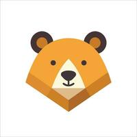 This cute bear logo in vector illustration adds a touch of charm and friendliness to any design project.