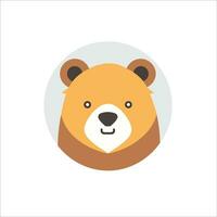 This cute bear logo in vector illustration adds a touch of charm and friendliness to any design project.