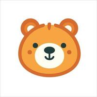 This cute bear logo in vector illustration adds a touch of charm and friendliness to any design project.