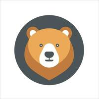 This cute bear logo in vector illustration adds a touch of charm and friendliness to any design project.