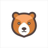 This cute bear logo in vector illustration adds a touch of charm and friendliness to any design project.