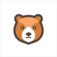 This cute bear logo in vector illustration adds a touch of charm and friendliness to any design project.