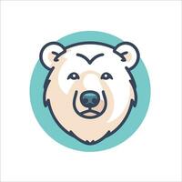 This cute bear logo in vector illustration adds a touch of charm and friendliness to any design project.