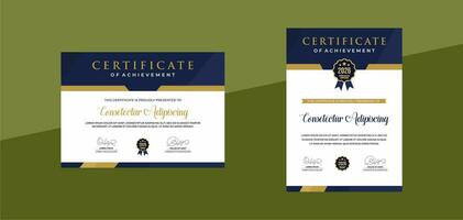 certificate of achievement template. for award, business, and education needs vector