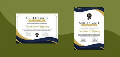 certificado de logro modelo. para otorgar, negocio, y educación necesidades vector
