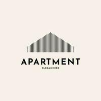 Building architecture property line logo design creative idea vector