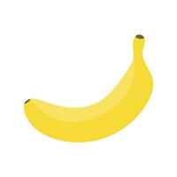 Banana icon vector, flat design illustration vector