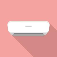 Air conditioner flat design icon. Vector illustration