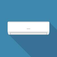 Air conditioner flat design icon. Vector illustration