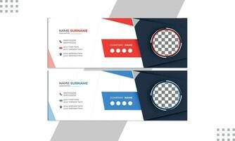 Corporate email Signature design. vector