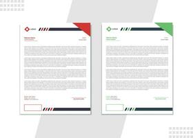 Corporate Letterhead design template. vector