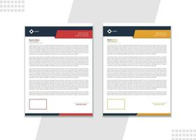 Corporate Letterhead design template. vector