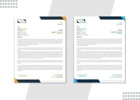 Corporate Letterhead design template. vector