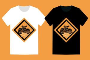 impresión Listo motocicleta t camisa diseño vector modelo.