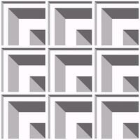 Abstract geometric pattern. Abstract geometric 3d square box, cube shape seamless pattern monochrome grey color. Use for background, wallpaper, mural art, upholstery, wrapping, etc. vector