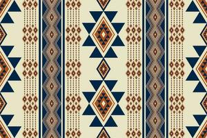 azteca navajo Clásico modelo. azteca navajo geométrico rayas sin costura modelo. geométrico Sur oeste Clásico modelo utilizar para tela, textil, hogar decoración elementos, tapicería, envase, etc. vector