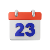 calendar 3d icon illustration png