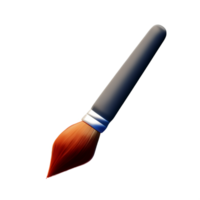 Brush 3d icon illustration png