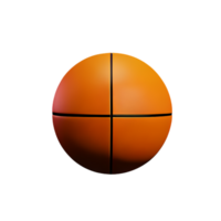 basketbal 3d renderen icoon illustratie png