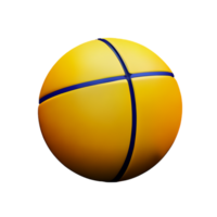 basketbal 3d renderen icoon illustratie png