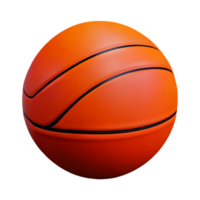 basketbal 3d renderen icoon illustratie png