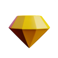 diamant 3d tolkning ikon illustration png