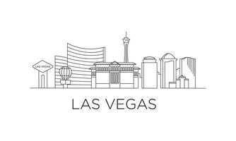 Las Vegas Line Draw Vector Free