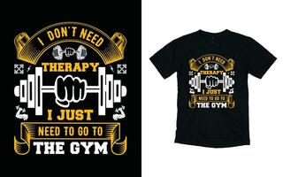 Gym T-shirt design, fitness typography t shirt design, Crossfit motivational logo flat design vector