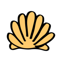 Big yellow shell icon png