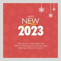 Happy New Year 2023 Greeting Card vector