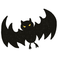 black spooky bat halloween png