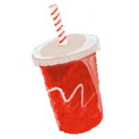 cute soft drink illustration png