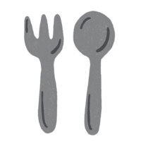 cute cutlery illustration png