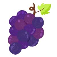 illustration de raisin mignon png