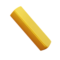 goud confetti 3d renderen icoon illustratie png
