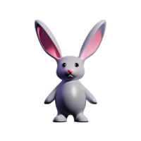 lapin 3d icône illustration png