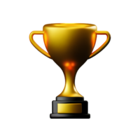 Trophy 3d rendering icon illustration png