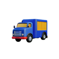 truck 3d rendering icon illustration png