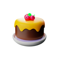 gâteau 3d icône illustration png