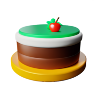 gâteau 3d icône illustration png