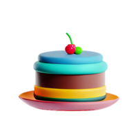 cake 3d icon illustration png