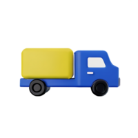 caminhão 3d Renderização ícone ilustração png