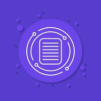 protocol line icon for apps and web vector